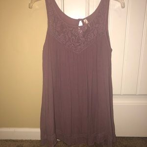 Light purple long tank top